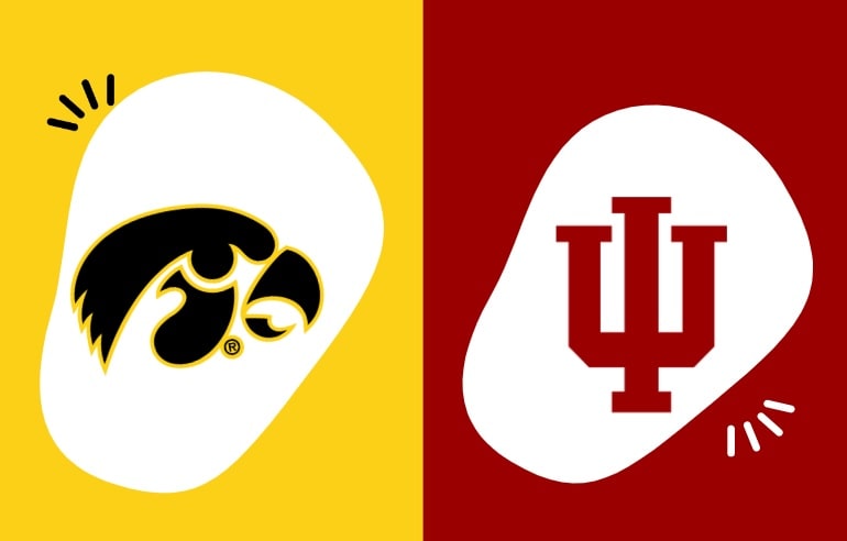 Hawkeyes Indiana Hoosiers