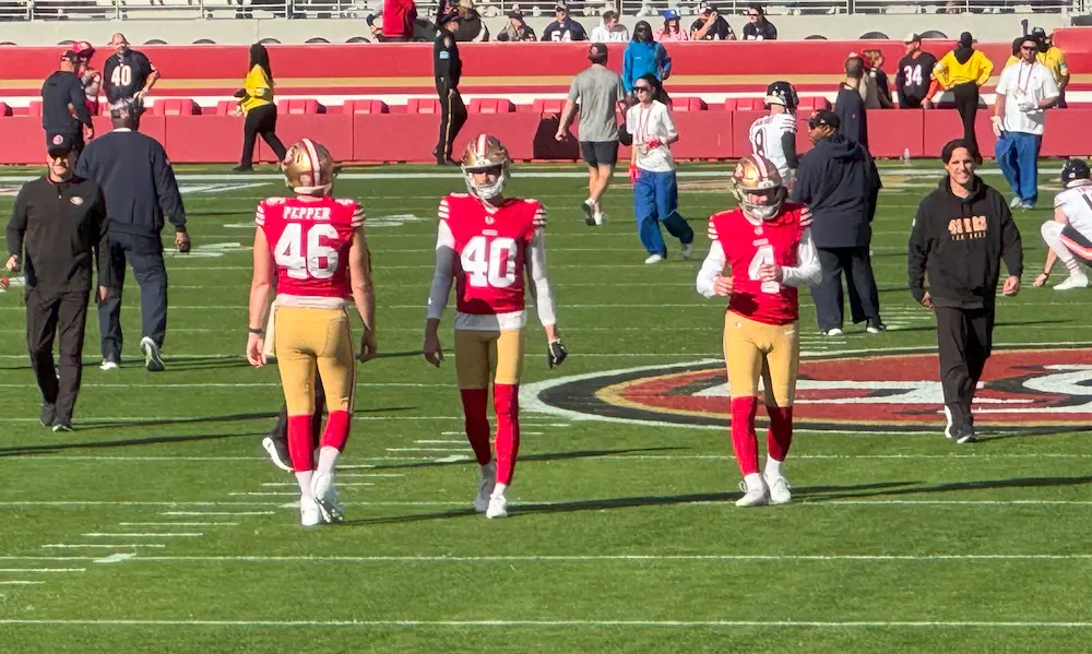 Taybor_Pepper_Pat_O'Donnell_Jake_Moody_49ers_pre-game_Bears_2024